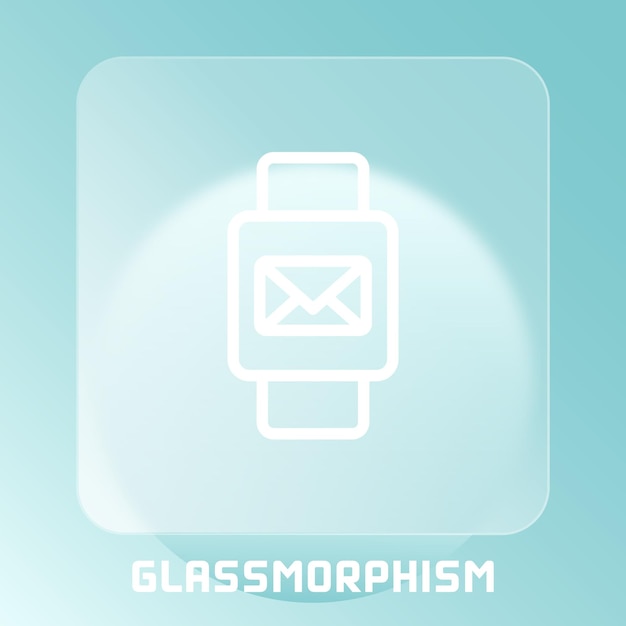 Apparaat- en technologielijnpictogrammen. Glassmorphism-apparaatpictogrammen. Glasmorfisme concept. Web apparaatpictogram