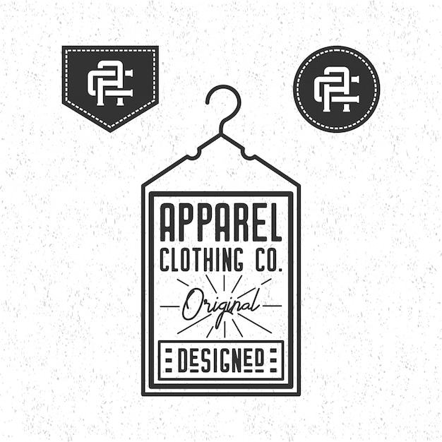 Vector apparel clothing logo vintage