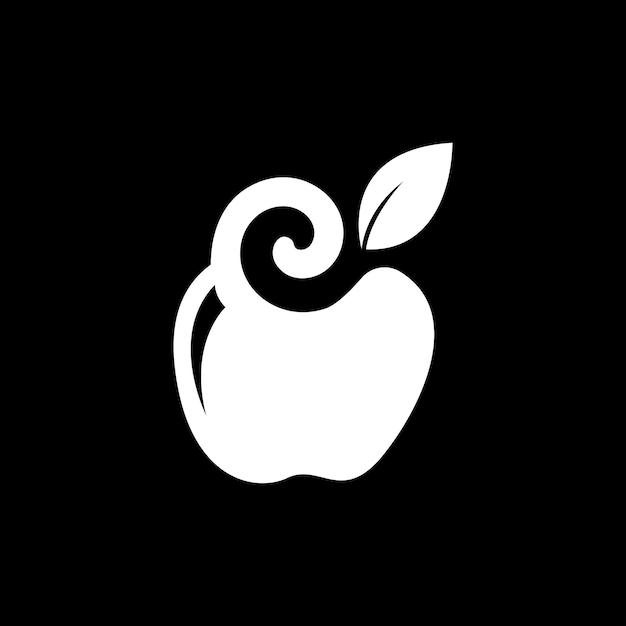 Appel Fruit Logo Sjabloon Vector