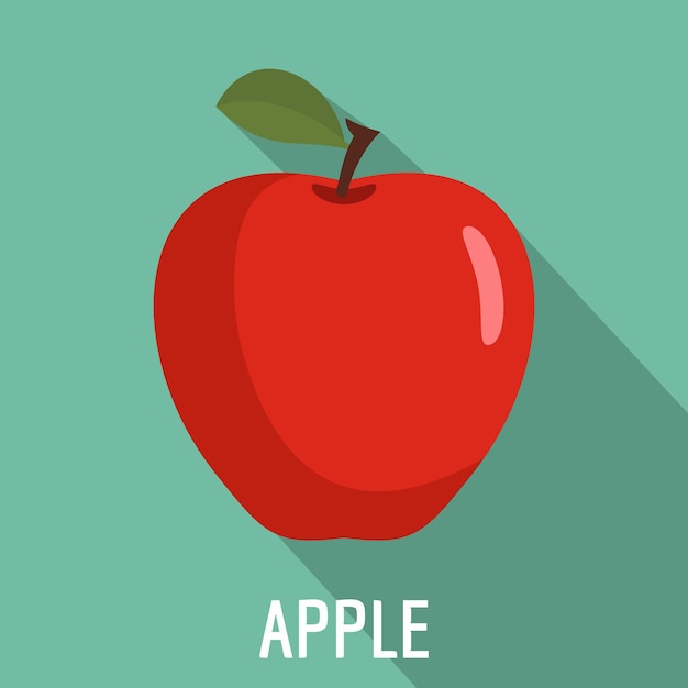 Appel icoon Platte illustratie van apple vector icoon voor het web