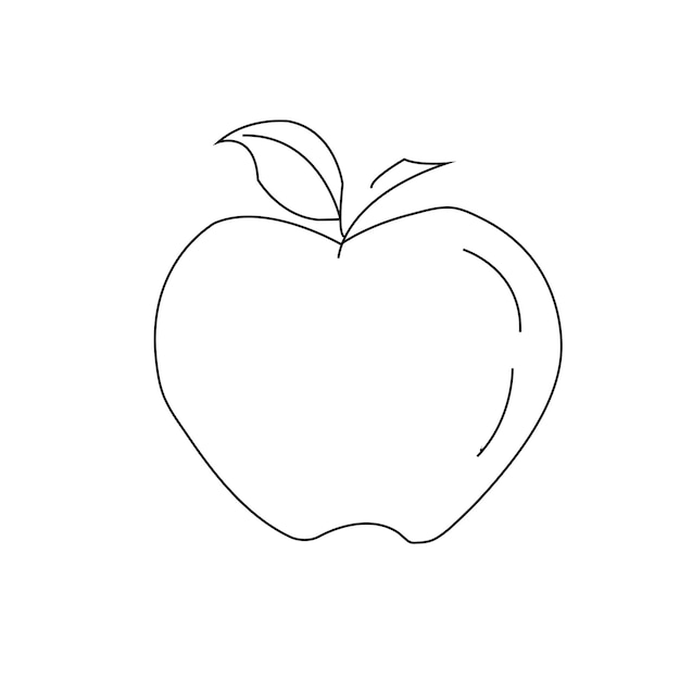 Appellijnstijl voor vectorillustraties