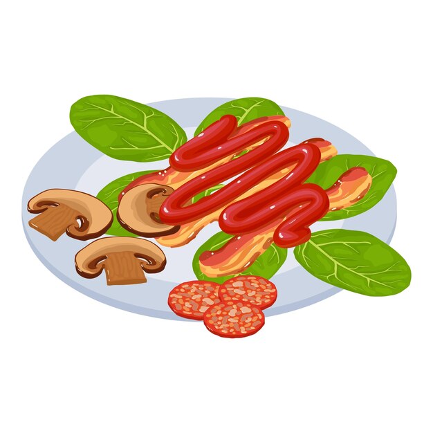 Vector appetizer icon isometric illustration of appetizer vector icon for web