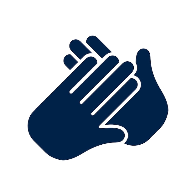 Applause icon clap hand gesture template illustration