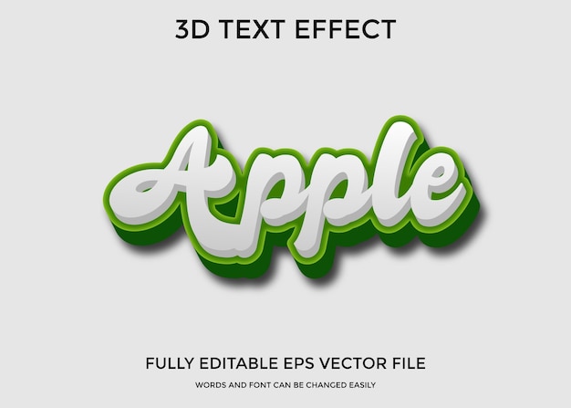 Apple 3d-tekststijleffect