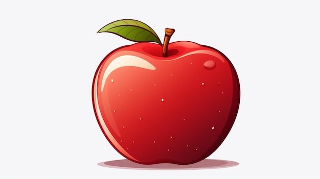 Vector apple cartoon vector