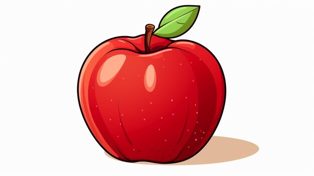 Vector apple cartoon vector