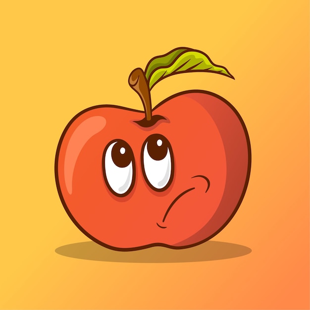 Apple Character Design Illustration