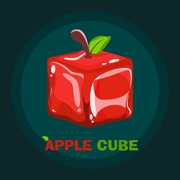 Apple cube logo brand image