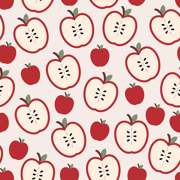 Apple Cute delicated pattern seamless