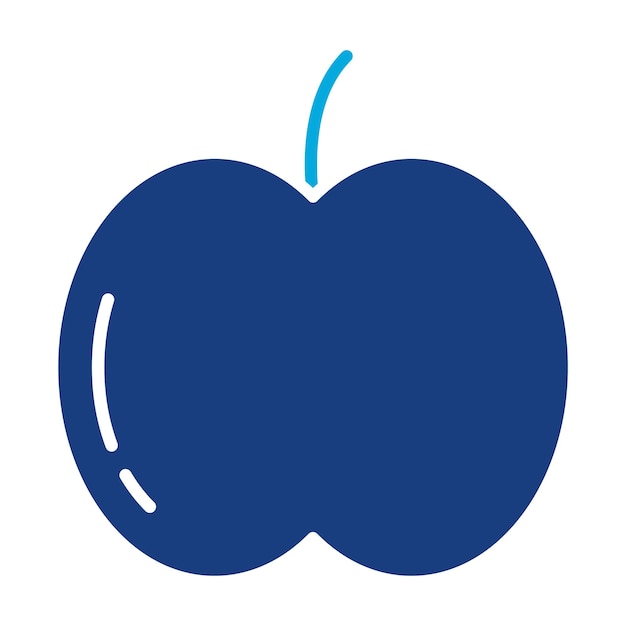 Illustrazione di apple duotone