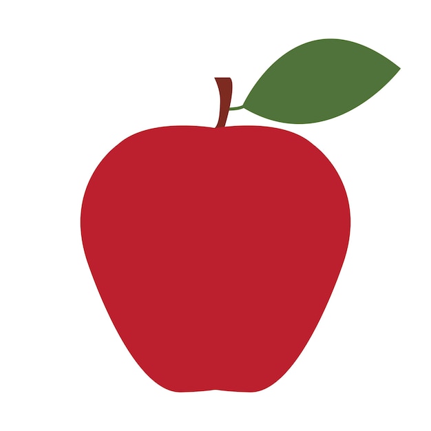 Apple flat illustration design