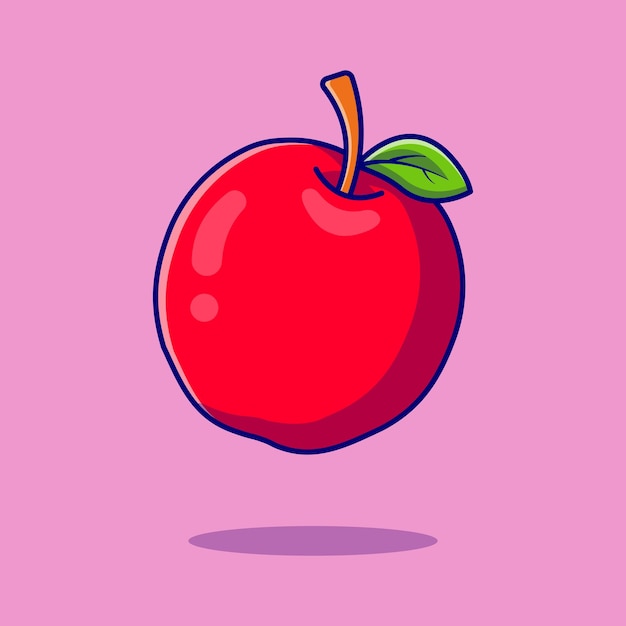 Apple fruit cartoon pictogram illustratie