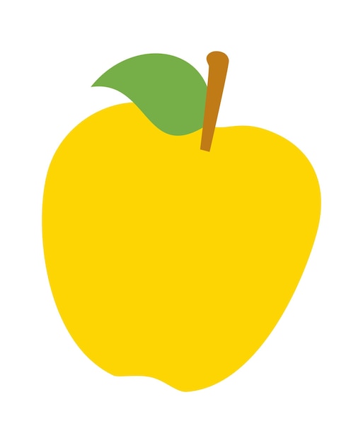 Apple fruit icon Vector illustration