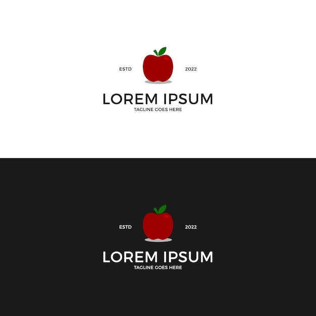 Apple fruit logo afbeelding