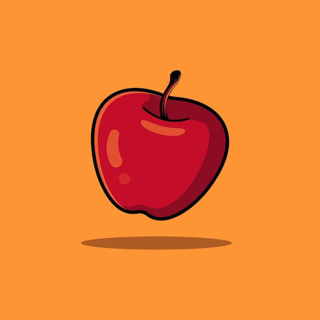 Vector apple fruit vector isolated design