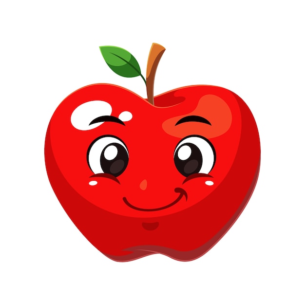 Vector apple fruit