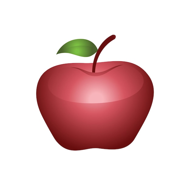 Apple icon color vector illustration