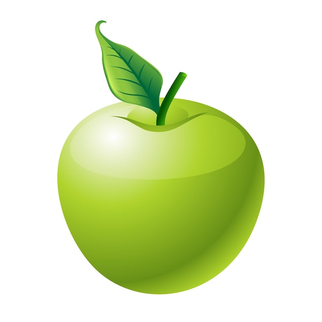 Apple icon color vector illustration