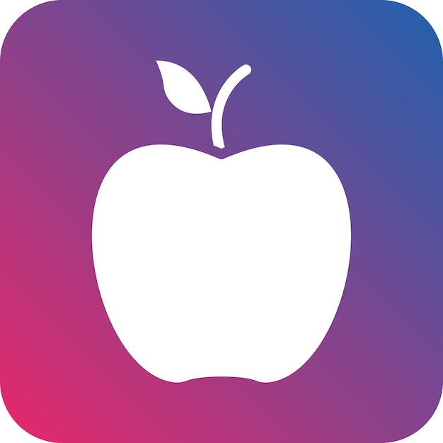 Vector apple icon style