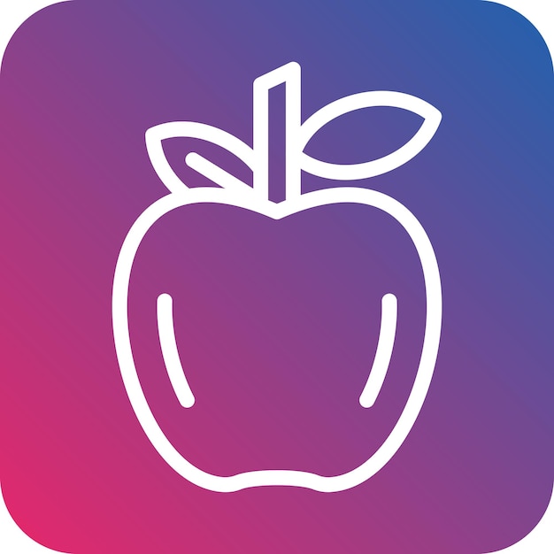 Vector apple icon style