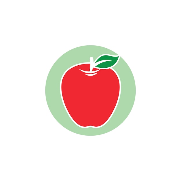Дизайн векторной иллюстрации значка apple
