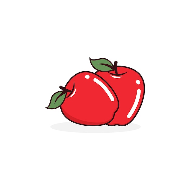 Apple icon vector illustration design