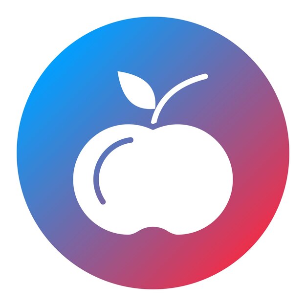 Vettore immagine vettoriale dell'icona di apple può essere utilizzata per lifestyles