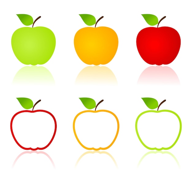 Vector apple icons