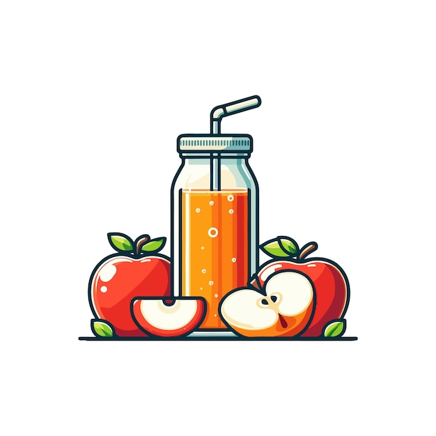 apple juice ai generated image