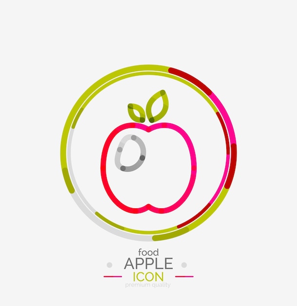 Apple-logo concept stempel