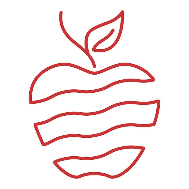 Concetto di progettazione del logo apple