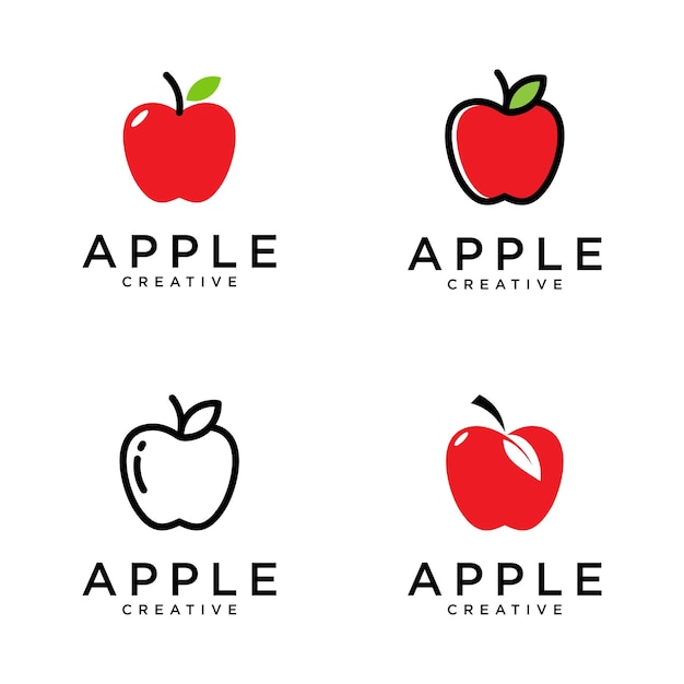 apple logo design vector illustration