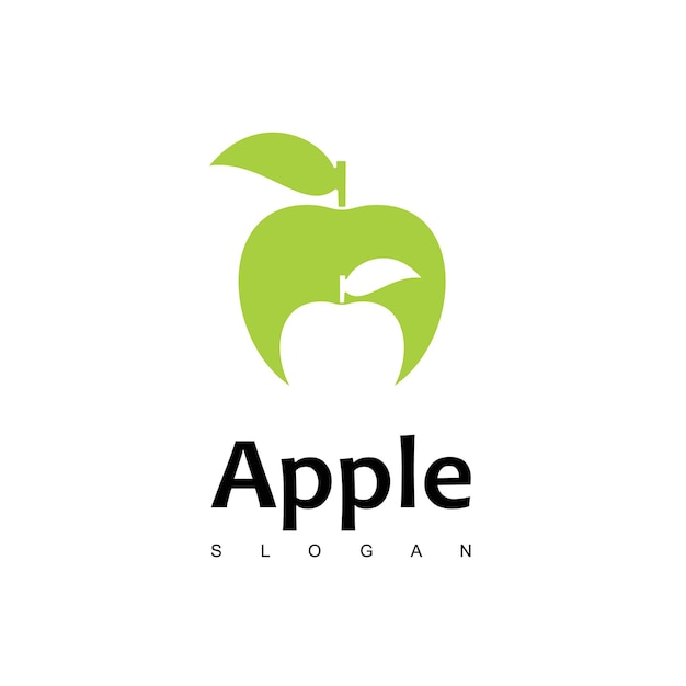 Apple logo design vector