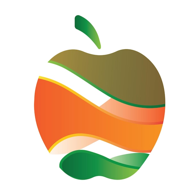 Logo apple frutta cibo sano designmodello vettoriale di ispirazione per il design del logo apple