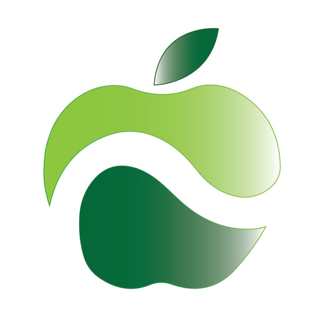 Вектор Логотип apple, фрукты, здоровое питание, дизайн логотипа apple, векторный шаблон вдохновения