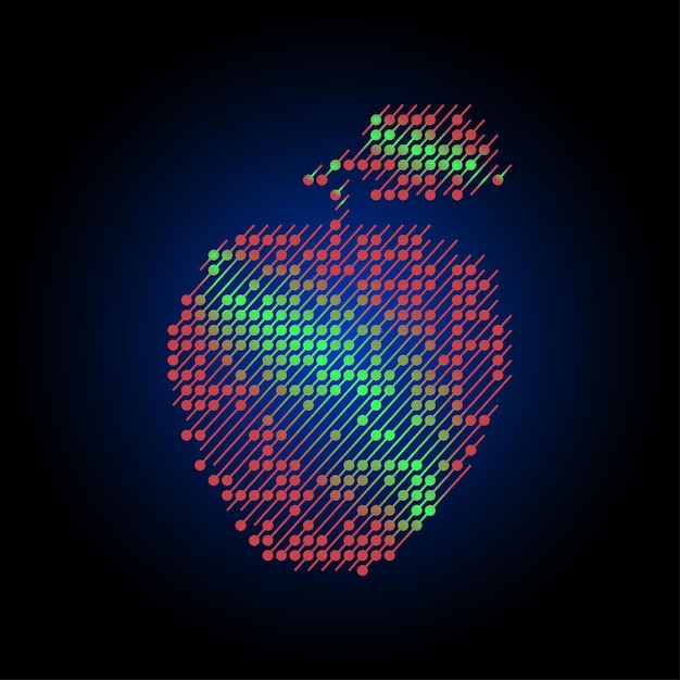 Vector apple logo security