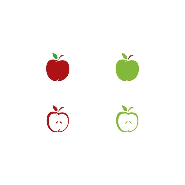 Apple logo sjabloon vectorillustratie