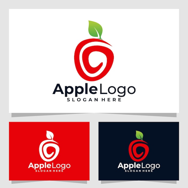 Apple logo vector design template