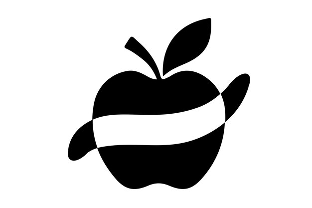 Vector apple monogram frames svg-bundel