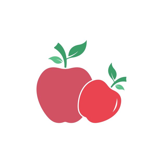 Apple pictogram logo ontwerp illustratie sjabloon