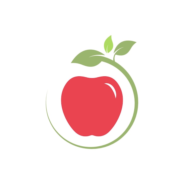 Apple pictogram logo ontwerp illustratie sjabloon