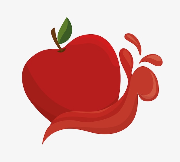 Vector apple pictogram ontwerp