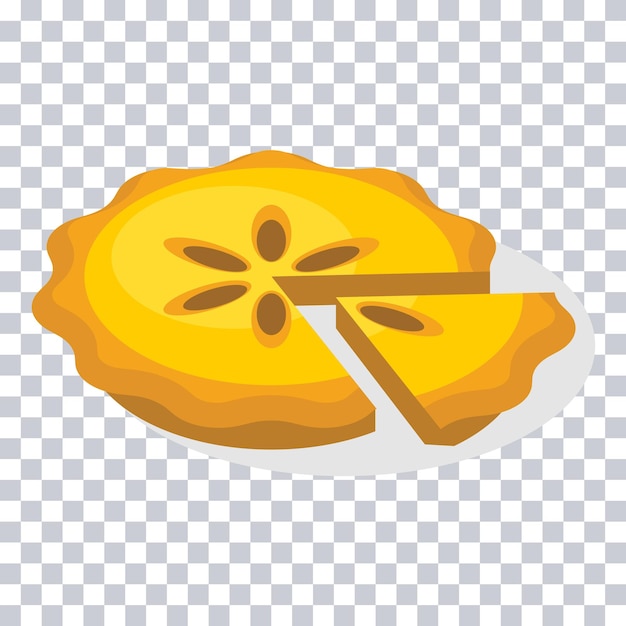 Apple pie vector clip art