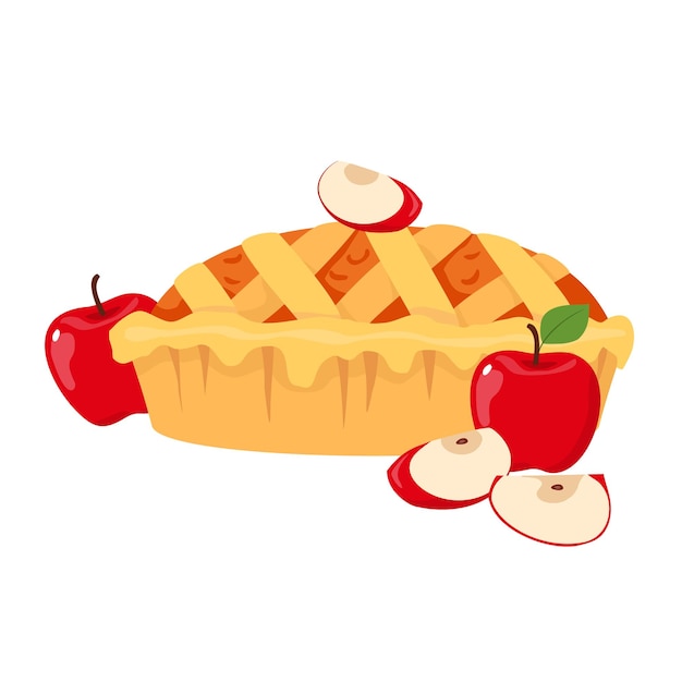 Vector apple pie