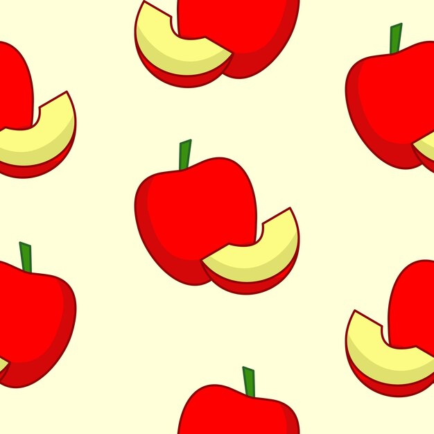 Apple Premium Pattern Vector illustration