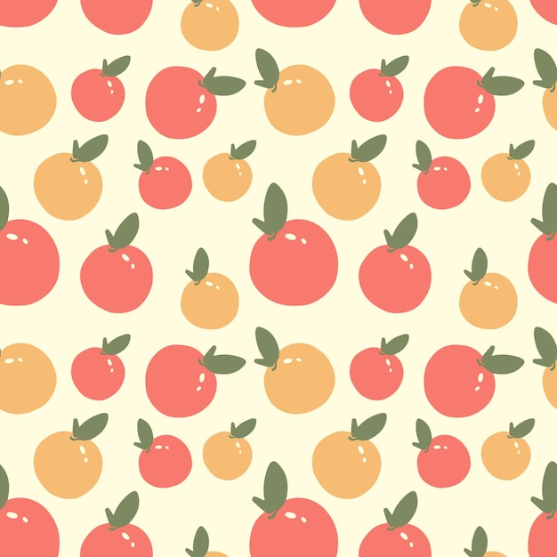 Apple seamless pattern in a simple style for textiles wallpaper background wrapping paper