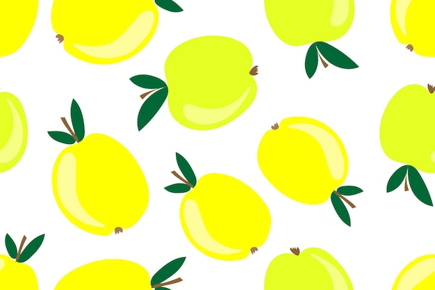 Apple seamless pattern Vector illustration