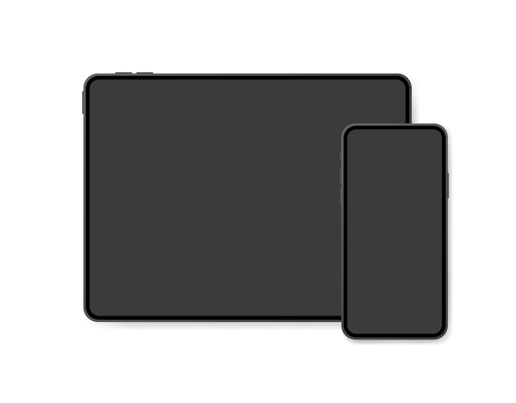 Apple technology realism color ipad iphone modern gadgets Vector illustration
