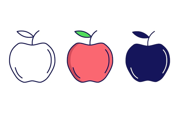 Apple vector icon