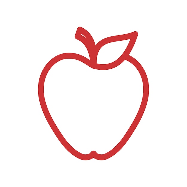 Apple vector illustratie ontwerp